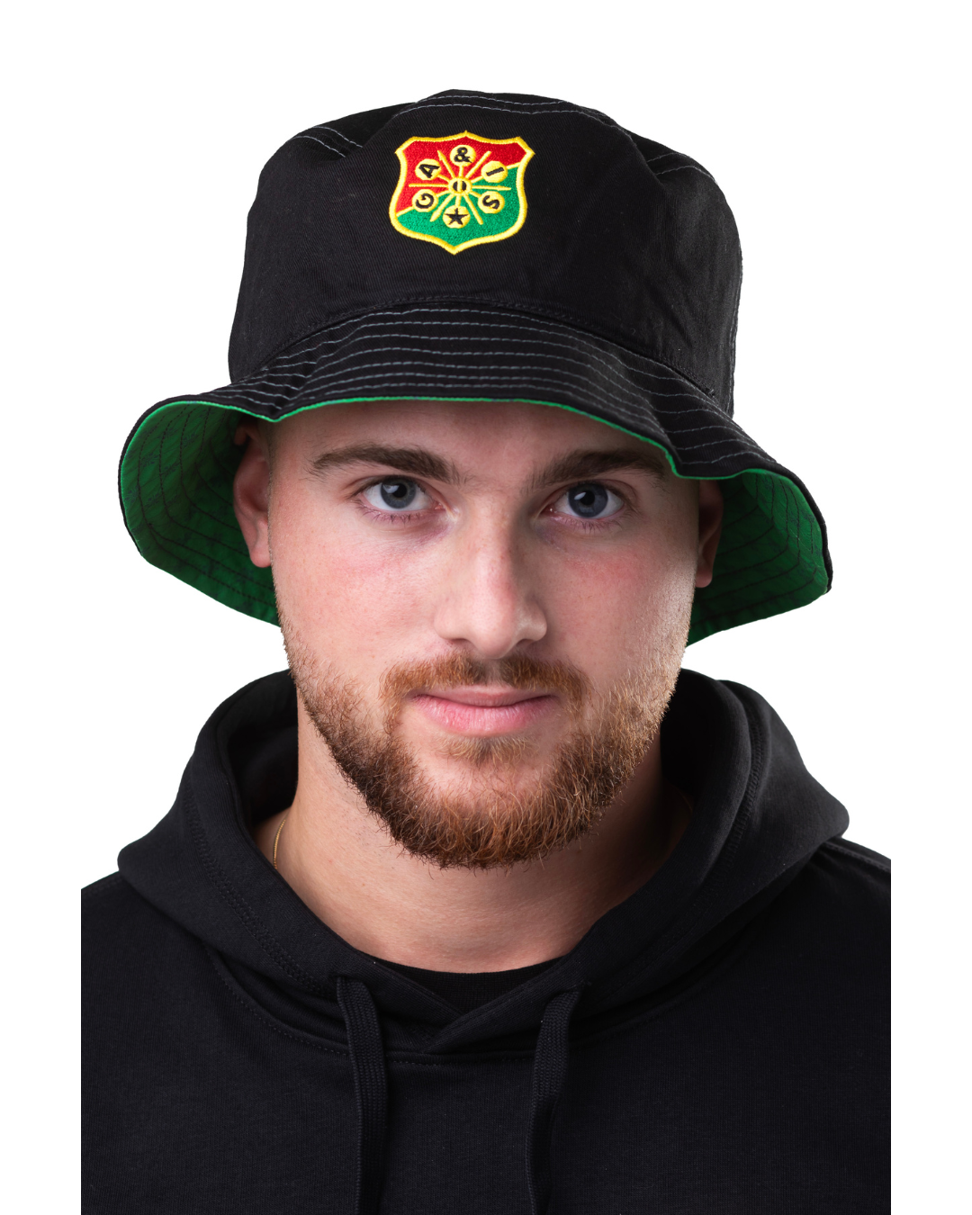 Bucket-hat-Vandbar-SvartGron-model-2